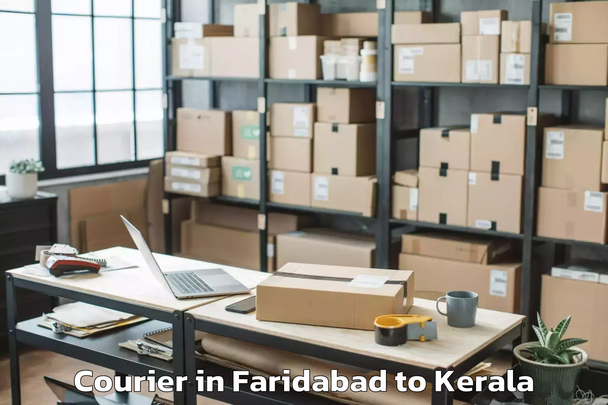 Easy Faridabad to Pandanad Part Courier Booking